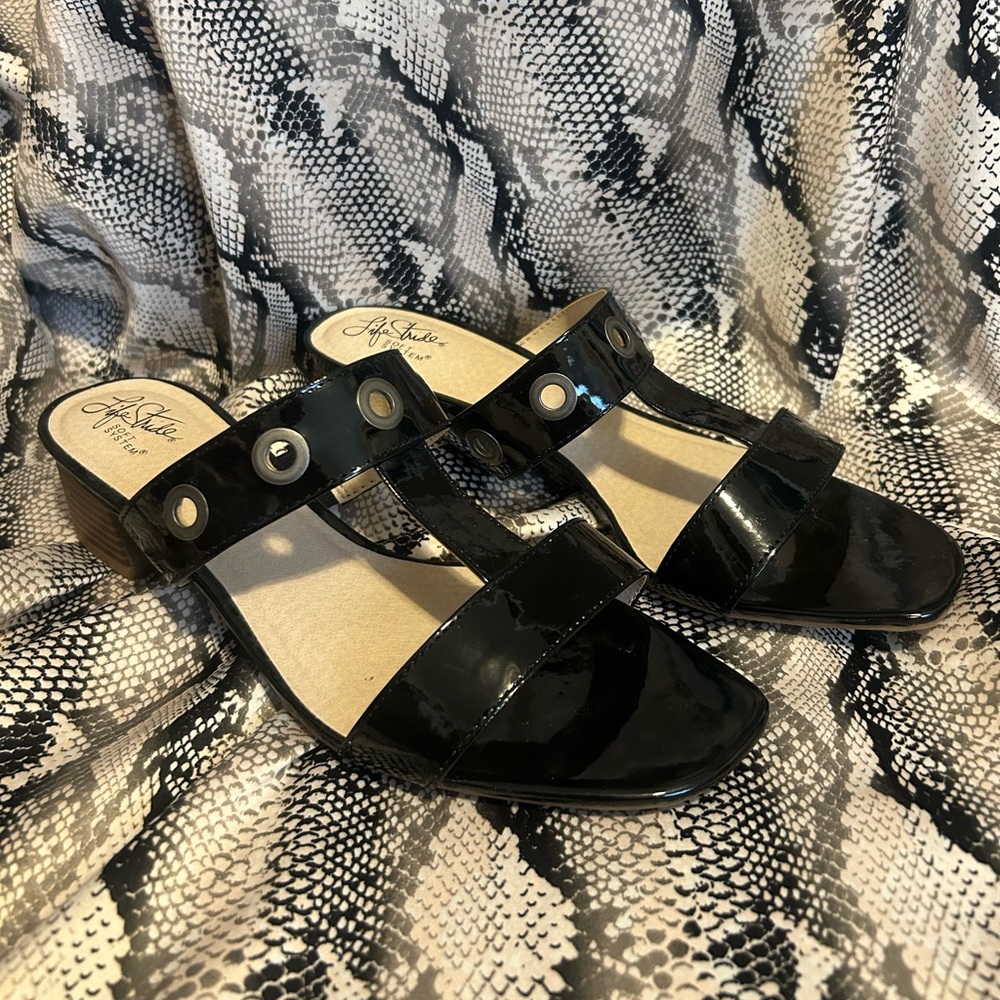 Lifestride Heels Black Sz 9M